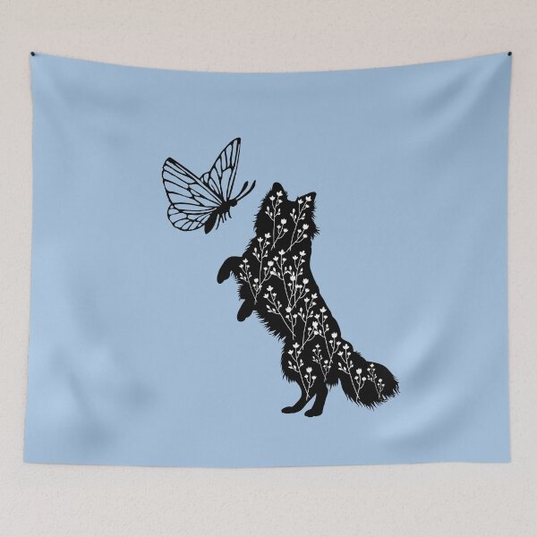 Item preview, Border Collie Dog Silhouette with Butterfly designed and sold by SeasonalDogs.