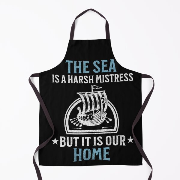 Item preview, The Sea is a Harsh Mistress - Viking Quote designed and sold by NordicQuotes.