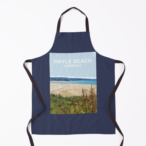 Item preview, Hayle Beach, St Ives Bay Cornwall. Cornish gift. Travel poster designed and sold by BarbaraGlebska.