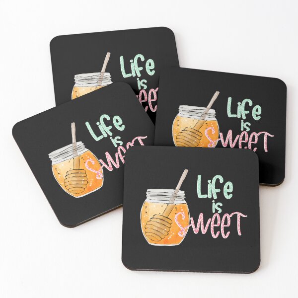 Item preview, Life is sweet honey jar designed and sold by CharlieCreates.