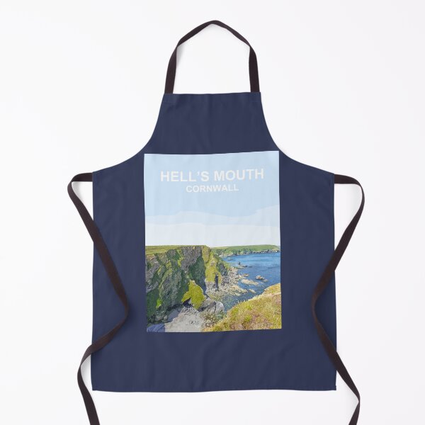 Item preview, Hells Mouth Cornwall. Cornish gift. Travel poster designed and sold by BarbaraGlebska.