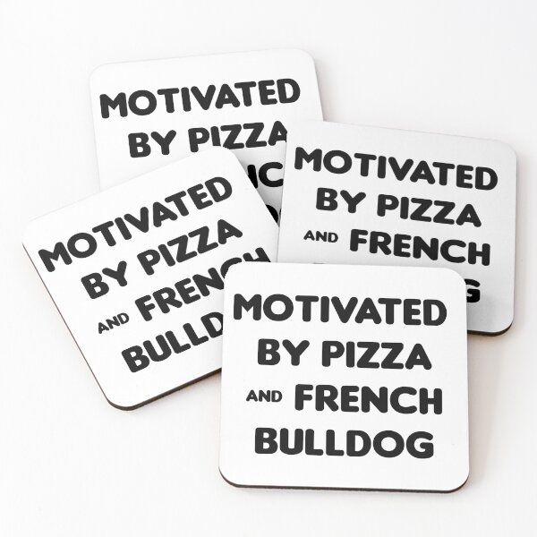 Item preview, Motivated by Pizza & French Bulldog- Funny designed and sold by CheeseBlueprint.