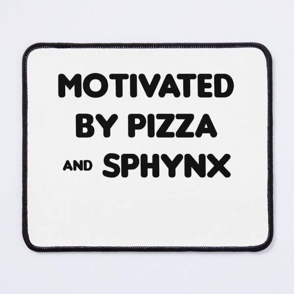 Item preview, Motivated by Pizza & Sphynx- Funny designed and sold by CheeseBlueprint.