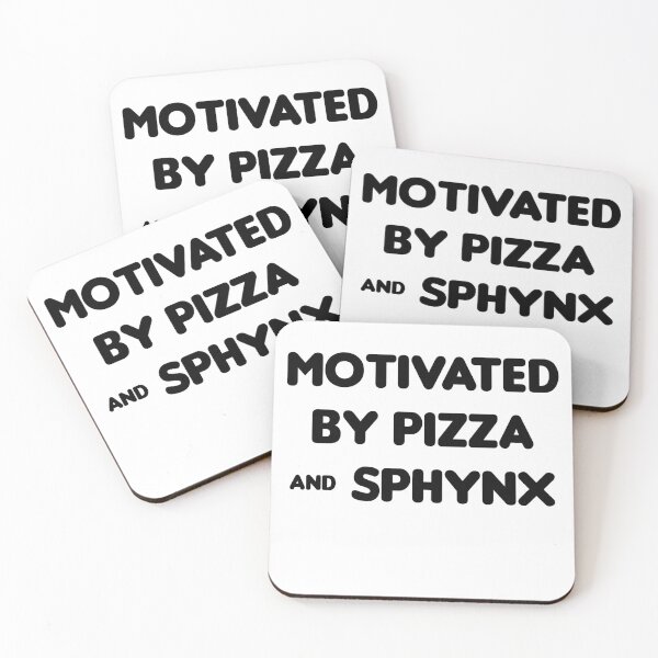 Item preview, Motivated by Pizza & Sphynx- Funny designed and sold by CheeseBlueprint.