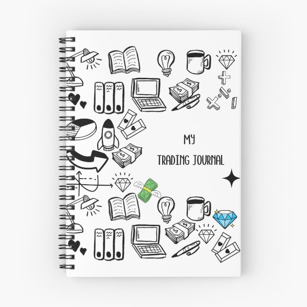 Item preview, Forex Trading Journal, Forex Traders and day traders, Trading Diary, Traders journal, Gift for Traders, Trading Notebook designed and sold by TradingTeesKids.