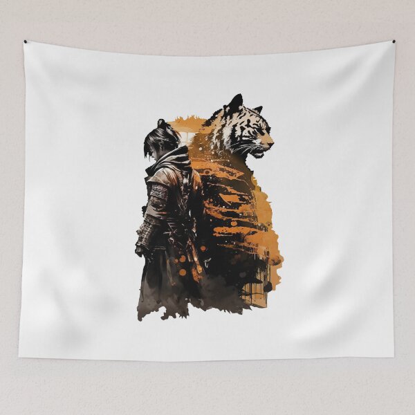 Item preview, Samurai and the tiger - The perfect union between strength and grace designed and sold by Melcu.