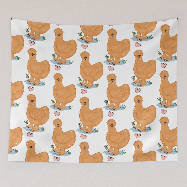 Item preview, LOVE Red Silkie Chicken designed and sold by Lulupainting.
