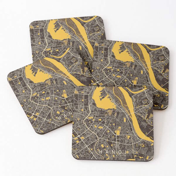 Item preview, Hanoi City Map of Vietnam - Pastel designed and sold by deMAP.