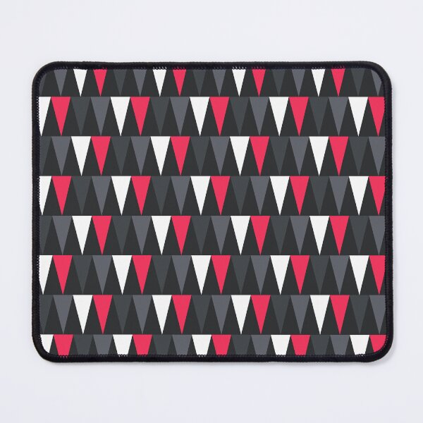 Item preview, Triangle Mosaic Tile Raspberry Pink and Grey designed and sold by Blue-Banana.