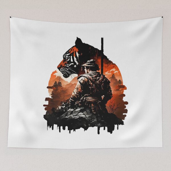 Item preview, Samurai and the tiger - The perfect union between strength and grace designed and sold by Melcu.