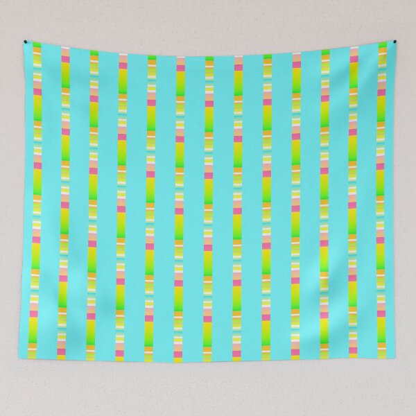 Item preview, Kawaii blue geometric line pattern |  Cute blue color combination designed and sold by lausn.