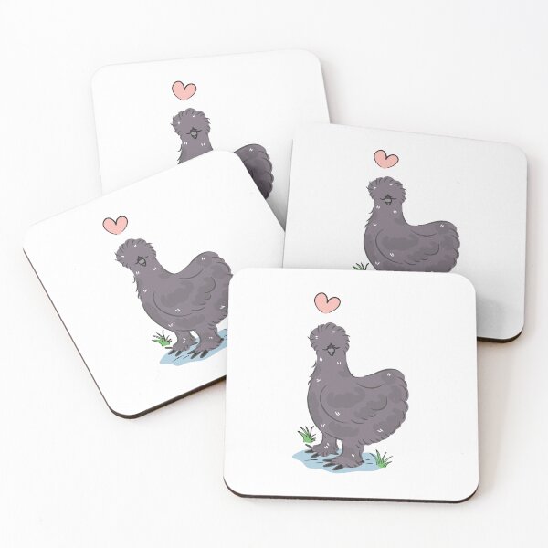 Item preview, LOVE Blue Splash Silkie Chicken designed and sold by Lulupainting.