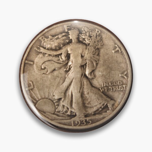 Item preview, 1935 D Walking Liberty Half Dollar designed and sold by coinsxcrochet.