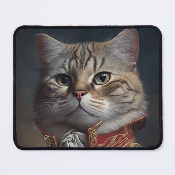 Item preview, CAT Portrait, Imperial Pet Portrait, Renaissance Animal Painting,  Pet Lover Gif, AI art, Print Art designed and sold by XIX361ART.