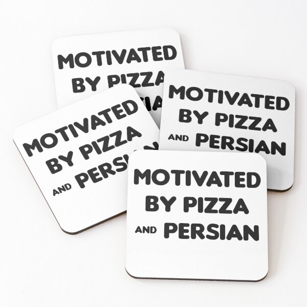 Item preview, Motivated by Pizza & Persian - Funny designed and sold by CheeseBlueprint.
