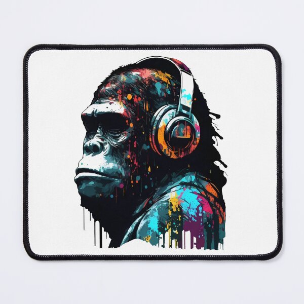 Item preview, The Monkey listens to music in style designed and sold by Melcu.