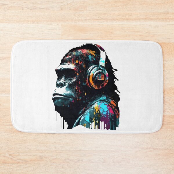 Item preview, The Monkey listens to music in style designed and sold by Melcu.
