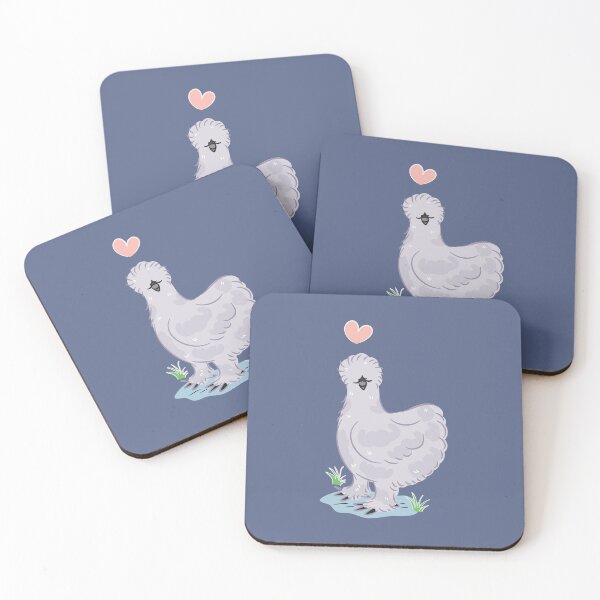 Item preview, LOVE Lavender Silkie Chicken designed and sold by Lulupainting.