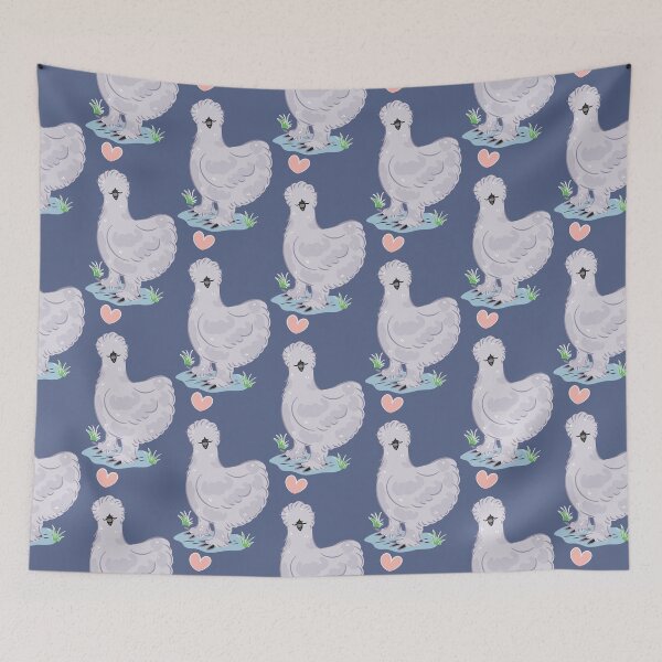 Item preview, LOVE Lavender Silkie Chicken designed and sold by Lulupainting.