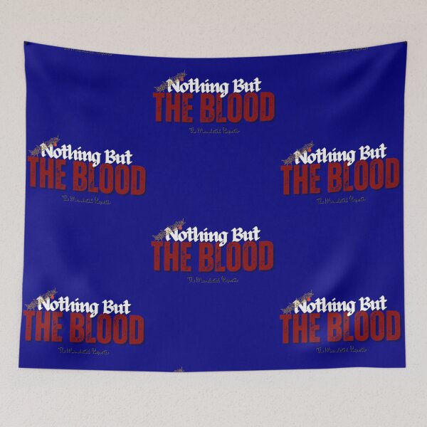 Item preview, Nothing But the Blood | I John 1:7 - Navy Blue designed and sold by TheReporter1.