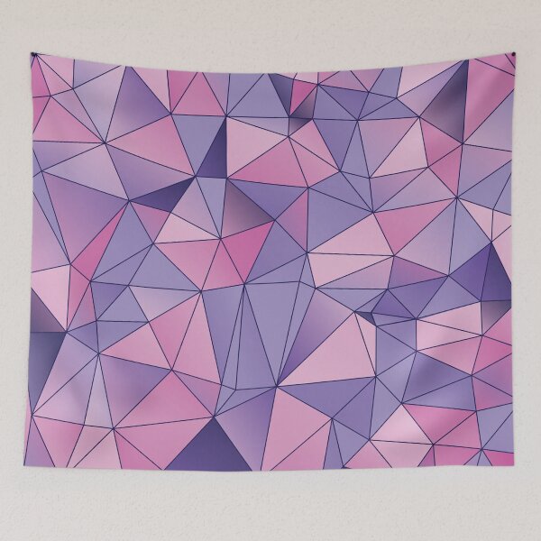 Item preview, Pastel Triangles Purple and Pink designed and sold by Blue-Banana.