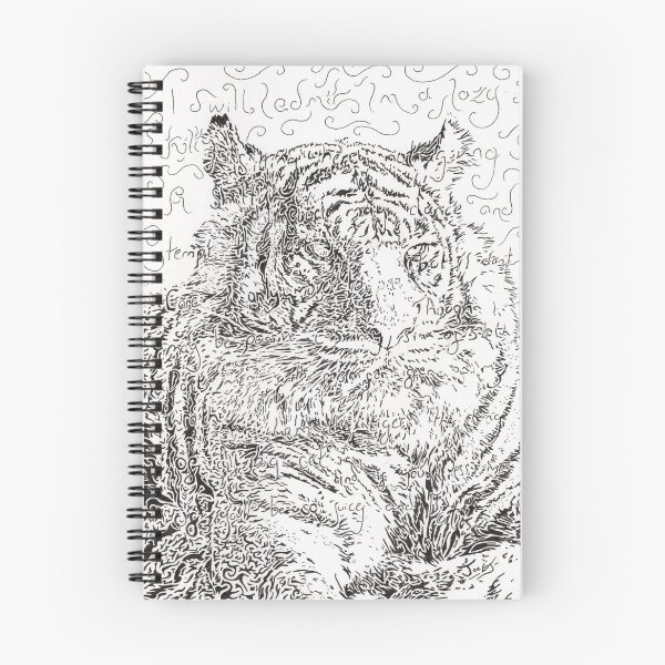 Item preview, a tiger drawn in words designed and sold by JoeEJackson.