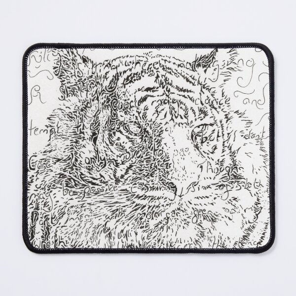 Item preview, a tiger drawn in words designed and sold by JoeEJackson.