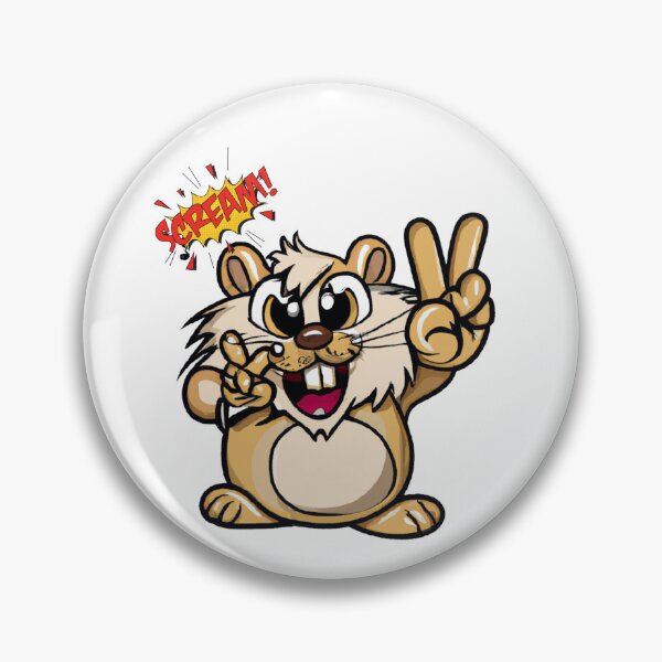 Item preview, Peace Sign and Screaming Hamster - For Hamster Lovers designed and sold by Designs-360-.