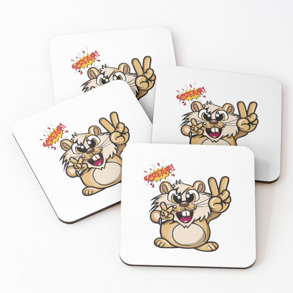 Item preview, Peace Sign and Screaming Hamster - For Hamster Lovers designed and sold by Designs-360-.