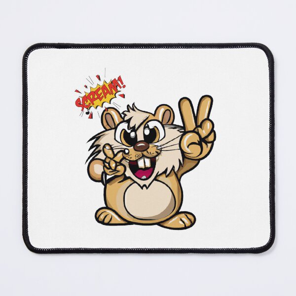 Item preview, Peace Sign and Screaming Hamster - For Hamster Lovers designed and sold by Designs-360-.