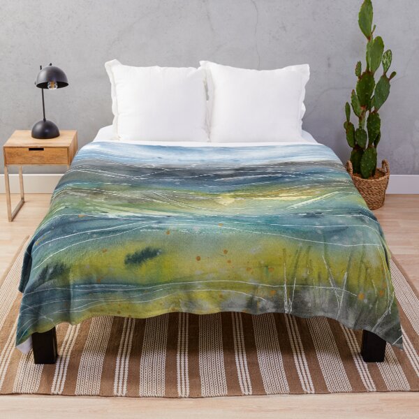 Item preview, Nature and landscapes, blue landscape, indigo sky designed and sold by anaozzart.