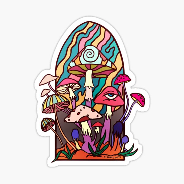 Mycelium Cathedral | Garden of Shrooms Sticker