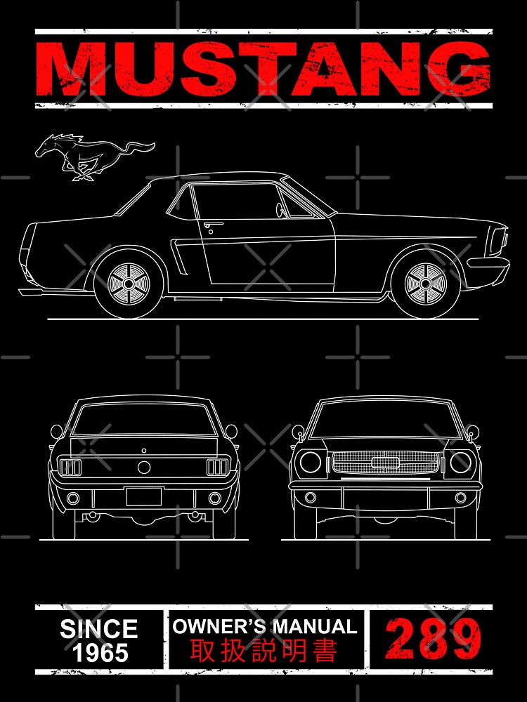 Blueprint of the Mustang Coupe