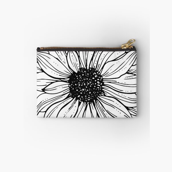 Item preview, Women's Summer Sunflower -Women's Black and White Sunflower Top - Minimalist and Elegant designed and sold by PeonyPeak.