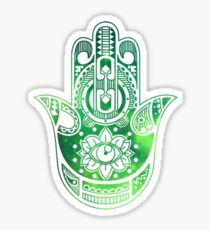Green Hamsa Hand Sticker