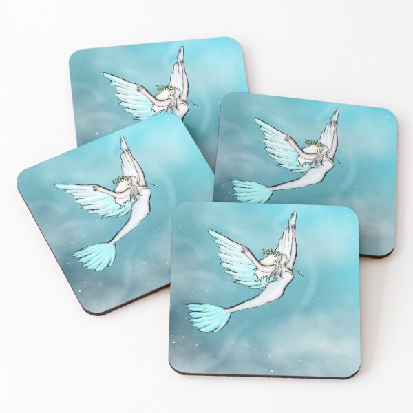 Item preview, Peace Dove Mermaid / Detailed Digital Painting designed and sold by impressionofmel.