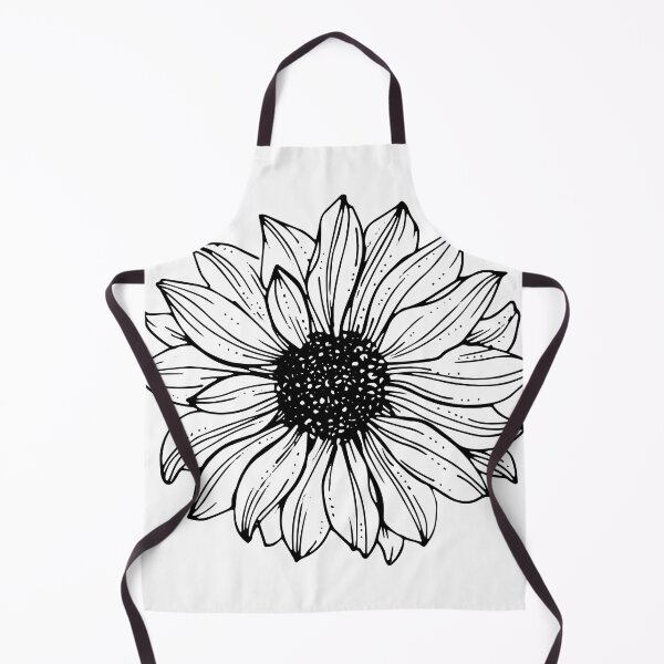 Item preview, Women's Summer Sunflower -Women's Black and White Sunflower Top - Minimalist and Elegant designed and sold by PeonyPeak.
