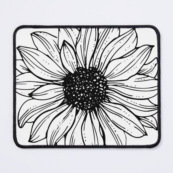 Item preview, Women's Summer Sunflower -Women's Black and White Sunflower Top - Minimalist and Elegant designed and sold by PeonyPeak.