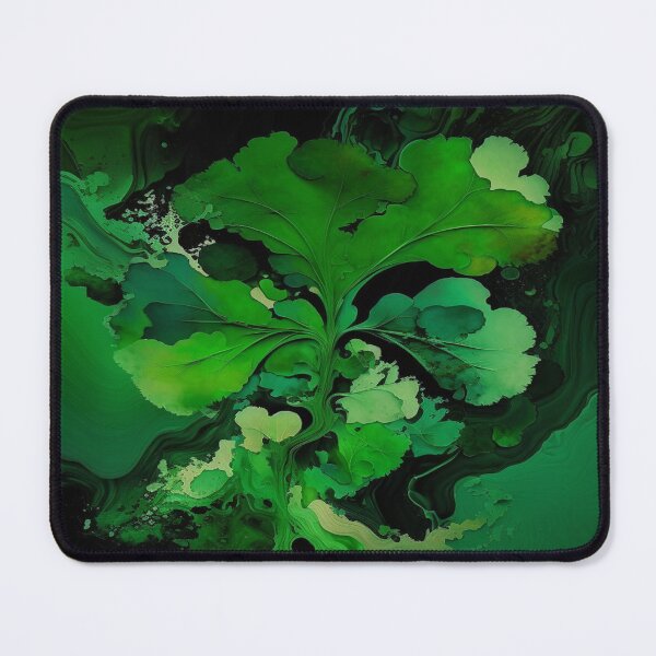 Item preview, St Patricks Day Artwork - Green abstract artwork designed and sold by Unwind-Art-Work.