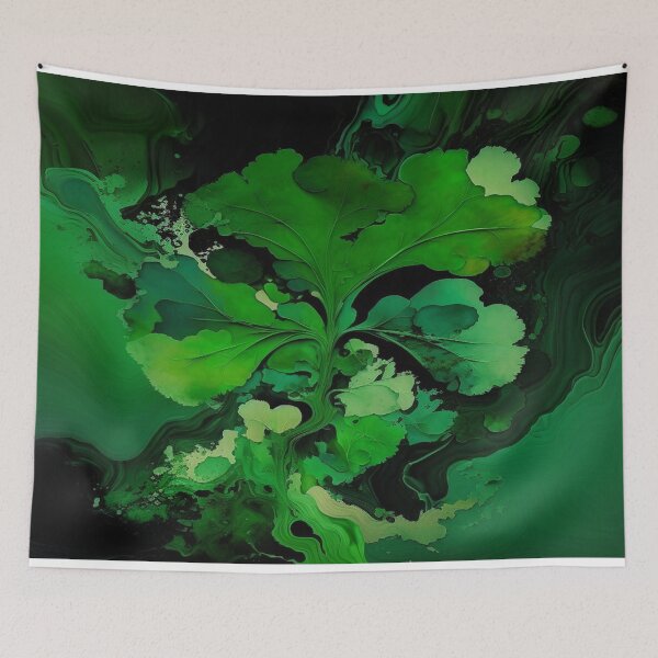 Item preview, St Patricks Day Artwork - Green abstract artwork designed and sold by Unwind-Art-Work.