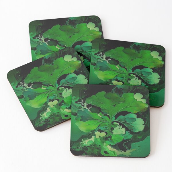 Item preview, St Patricks Day Artwork - Green abstract artwork designed and sold by Unwind-Art-Work.