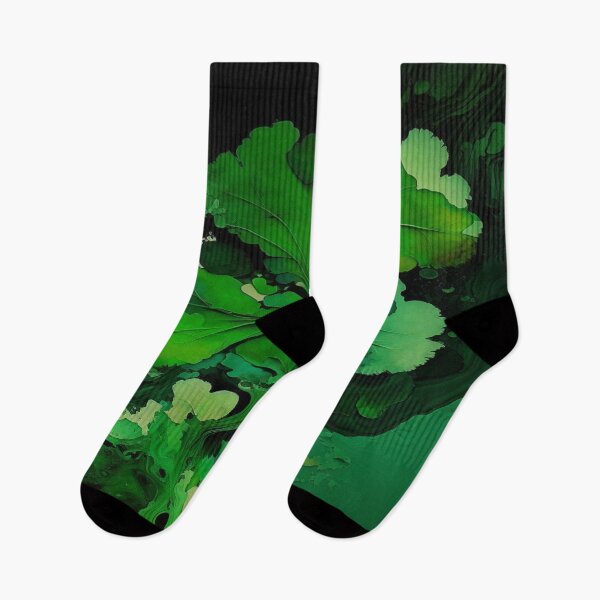 Item preview, St Patricks Day Artwork - Green abstract artwork designed and sold by Unwind-Art-Work.