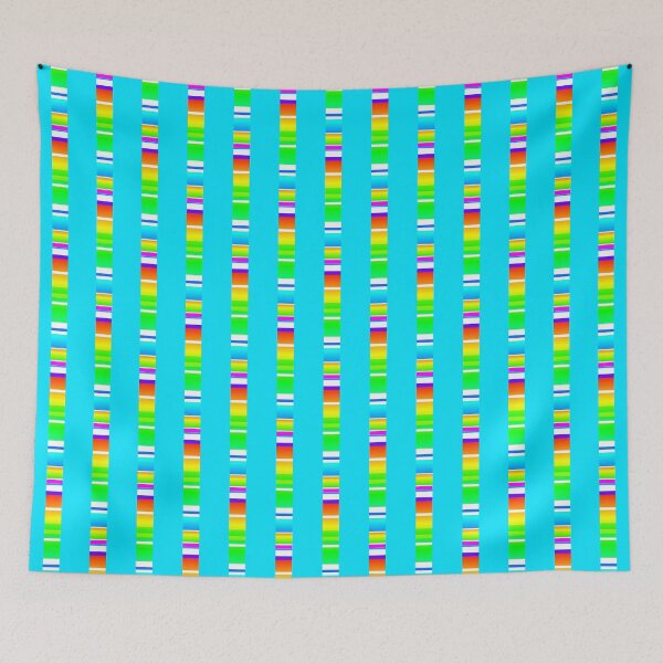 Item preview, Colorful blue creative line pattern |  Vibrant creative color combination designed and sold by lausn.