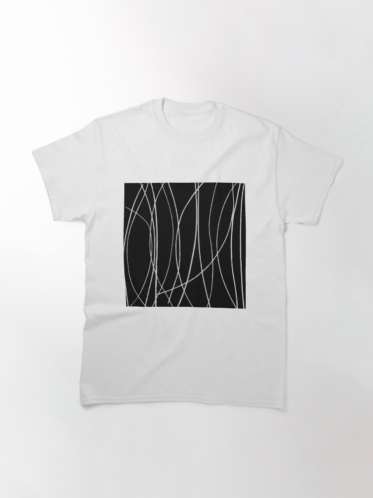 Thumbnail 3 of 7, Classic T-Shirt, White Lines designed and sold by latreloar.