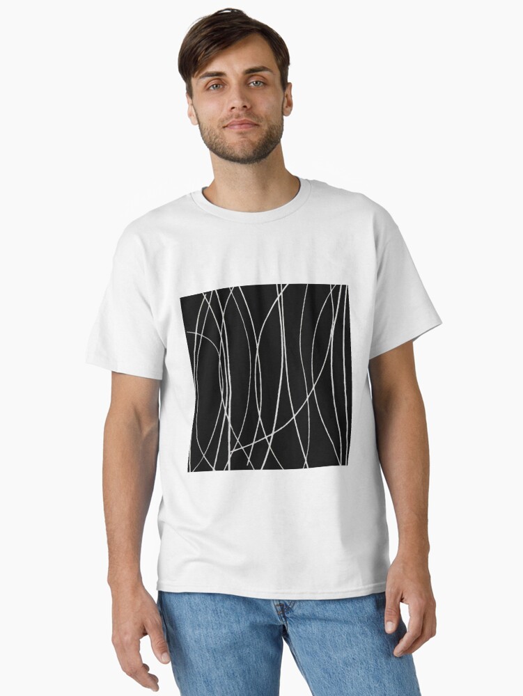 Thumbnail 2 of 7, Classic T-Shirt, White Lines designed and sold by latreloar.