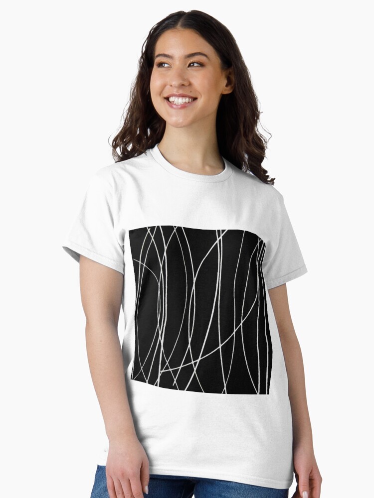 Thumbnail 1 of 7, Classic T-Shirt, White Lines designed and sold by latreloar.