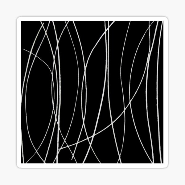 White Lines Sticker