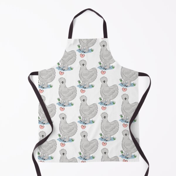 Item preview, LOVE Gray Grey Silkie Chicken designed and sold by Lulupainting.