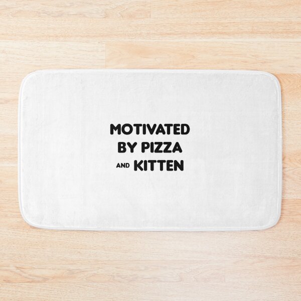 Item preview, Motivated by Pizza & Kitten - Funny designed and sold by CheeseBlueprint.