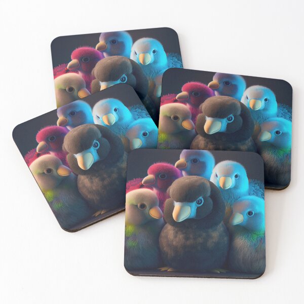 Item preview, Gleaming Plush Flock Digital Painting designed and sold by CodeAndColors.